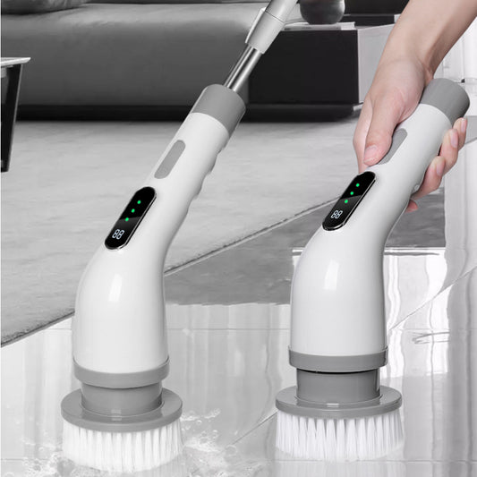Multifunctional Electric Cleaning Brush Kitchen Bathroom Telescopic Handheld Brush